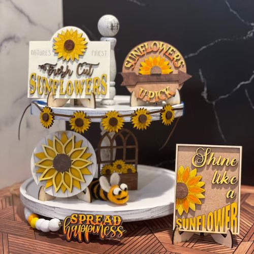 Summer Sunflower Mini Signs